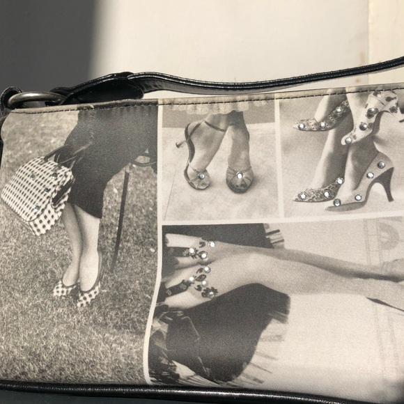 Black and White Handbag - Picture 2 of 4